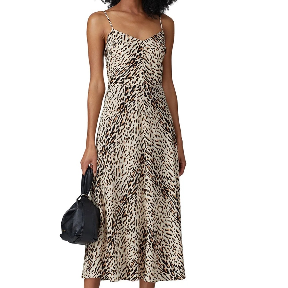 🐆Joie Janeil dress in Ecru leopard